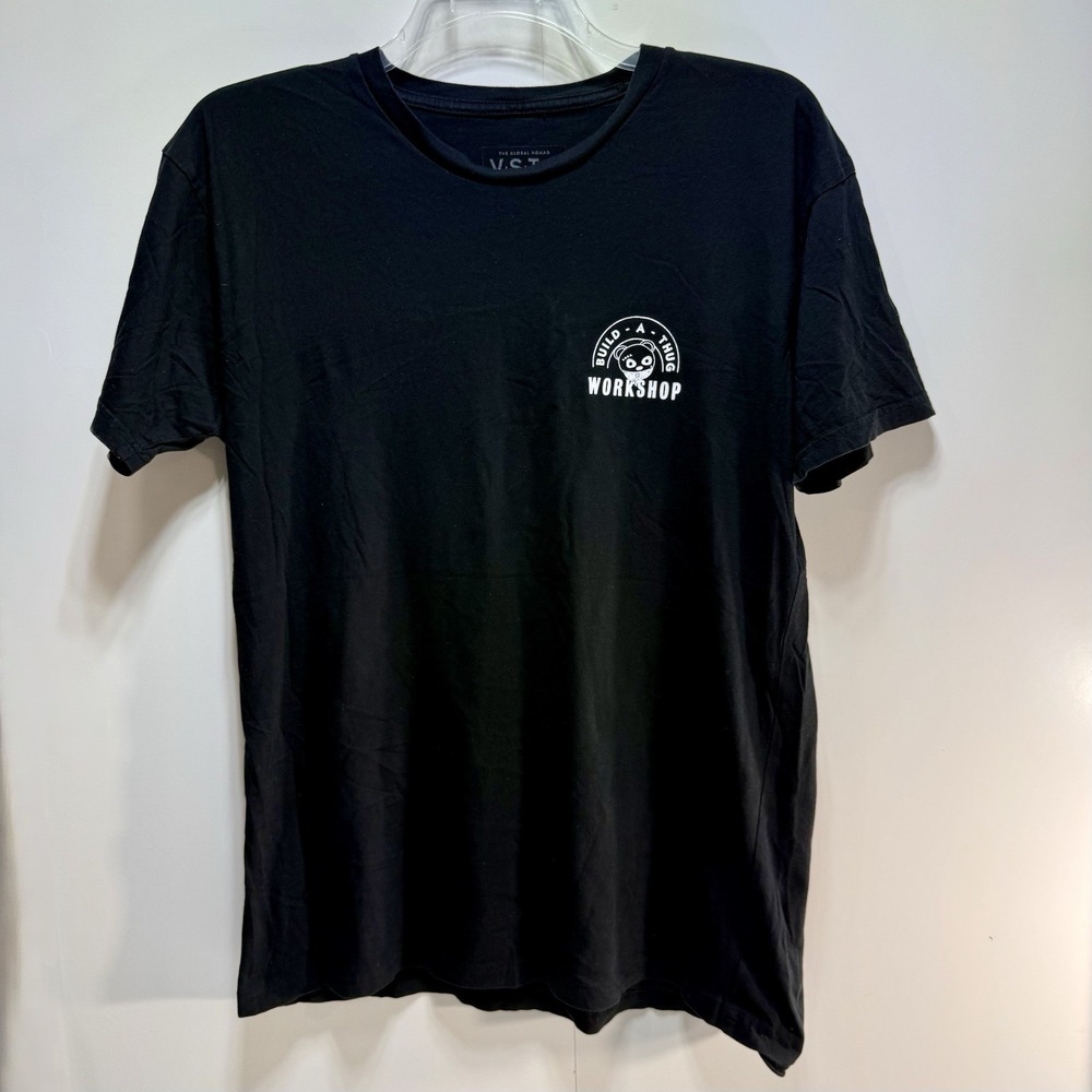 V.S.T.R Surf T Shirt Build A Thug Workshop Men's Size Large Black